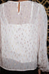 Harlow Top - Metallic Clip Dot